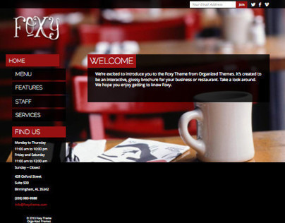 Foxy 2.0 WordPress Restaurants & Barber Shops Theme