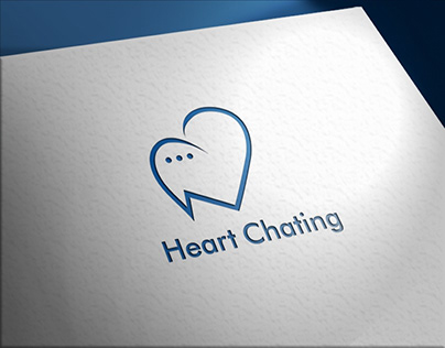 Heart Chating logo design