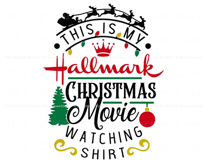 Vintage My Hallmark Christmas Movie Watching SVG File