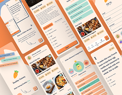 Healthy Food Recipe App - UI / UX Case Study