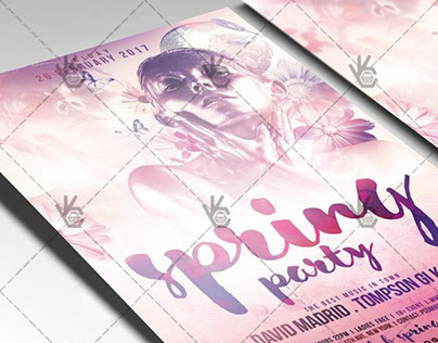 Color Spring Party – Premium Flyer PSD Template