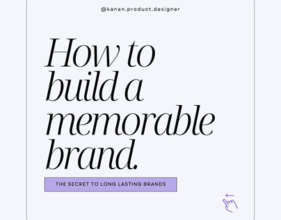 How to build a memorable brand