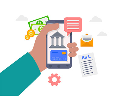 Internet banking app mobile, transaction funds 👇🏼