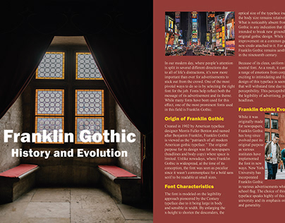 Frankling Gothic Magazine Spread