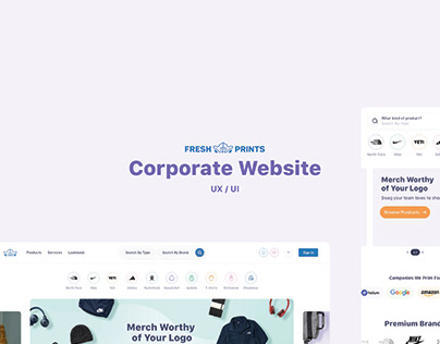 Corporate Website UX / UI