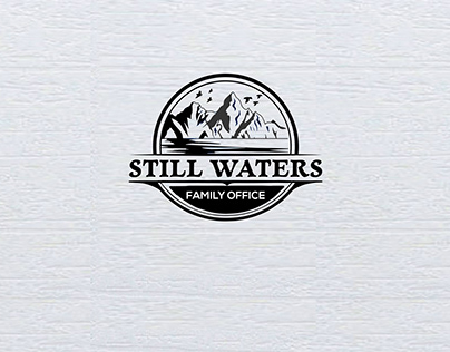 still waters logo design