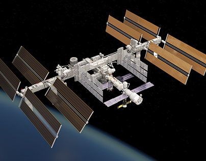 International Space Station 3d model
