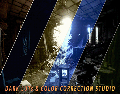 Cinematic Color Correction Post Process Dark LUTs