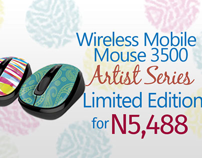 Microsoft Wireless Mouse Product Poster
