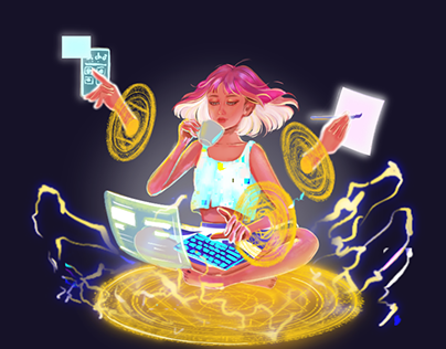 Multitasking Magic: A Girl's Wizardry