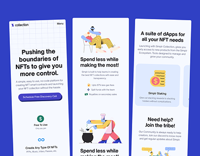 Project thumbnail - Simplr Collection Landing Page Design