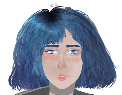 Girl with Blue Hair