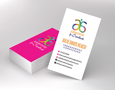 Arbonne for Creatives Business Card Design