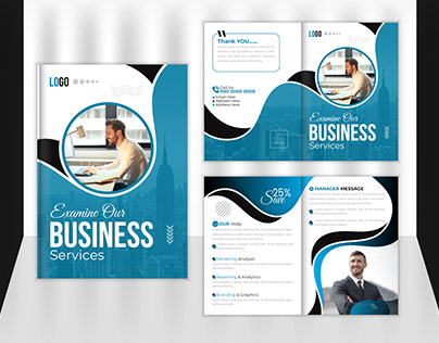 Professional Corporate By Fold Brochure Design