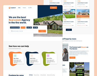 Real estate webdesign page