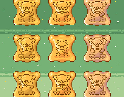 Pixel Lotte Koala's March Cookie