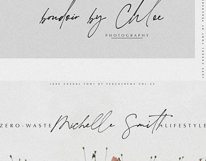 the impressionist luxe chic font