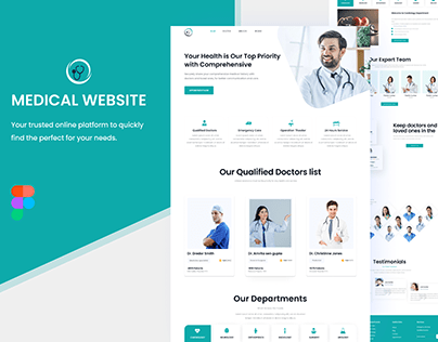Project thumbnail - Doctor & medical website | landing page