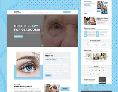 website Design for Gene Therapy for Glucoma