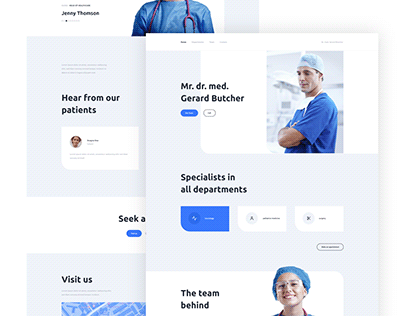 Webdesign doctor landing page