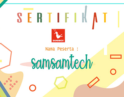 Certificate samsamtech from kdrama start up