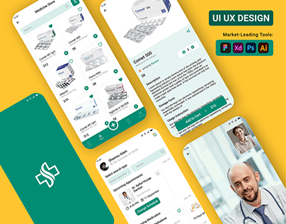Online Pharmacy Mobile App UI Design