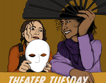Theater Tuesday - Illustration für Der Jugendclub