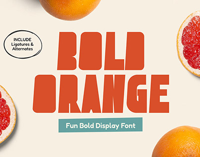 Bold Orange Playful Fonts