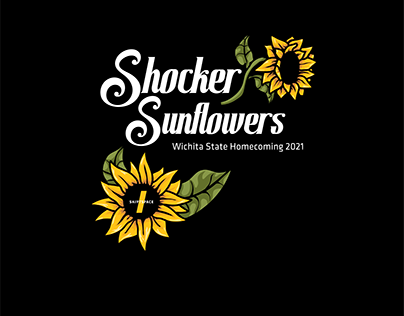 Shocker Sunflowers: T-Shirt Design