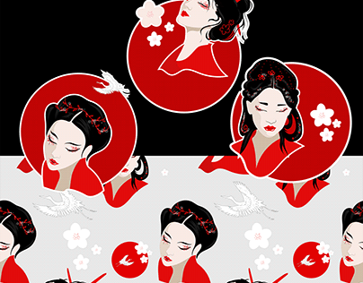 Japanese Illustration/Pattern Design