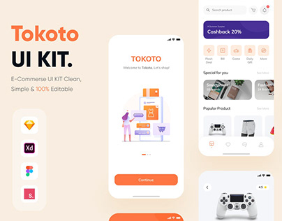 Tokoto - E-commerce Apps UI Kit