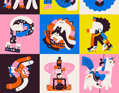 36 Days Of Type - Cat People Letters