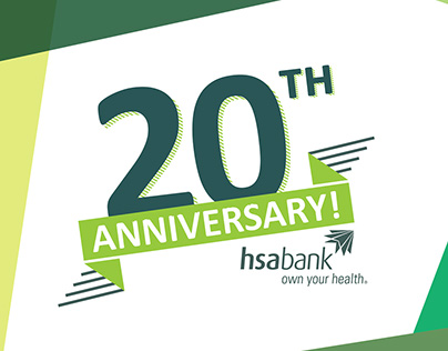 HSA Bank's 20th Anniversary Logo options