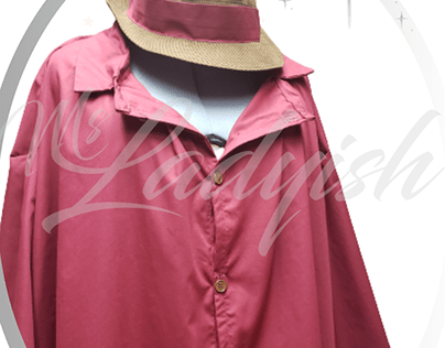 Burgundy Buttoned Bliss: Men's Shirt & Custom Fedora