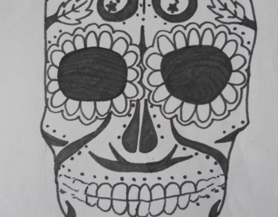 sugar skull drawings