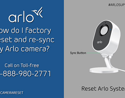 How do I factory reset and re-sync my Arlo camera?