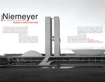 Oscar Niemeyer
Magazine Layout