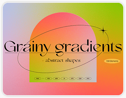 Grainy gradients - backgrounds & abstract shapes