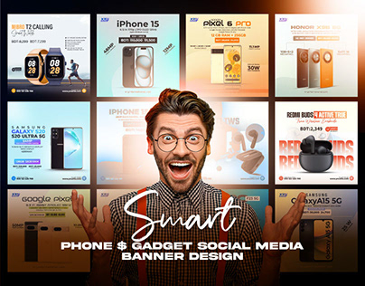 Smartphones & Gadgets Social Media ads Banner Design