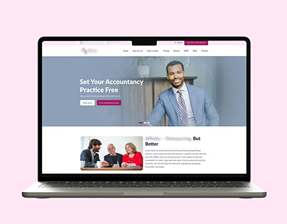 Accounting Website Landing Page Design