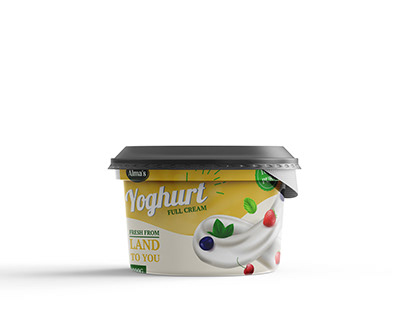 Packaging Design for yoghurt and rice