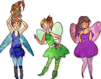 6 fairies - sticker set