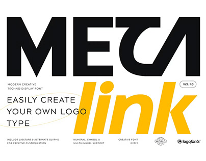 Meta Link - Modern Font