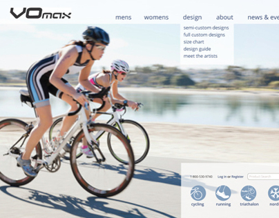 VOmax website and mobile design