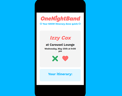 One Night Band App
