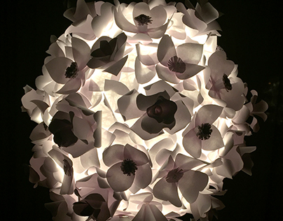 Paper Flower Lamp