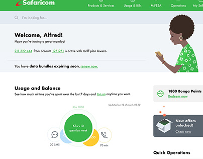 Safaricom Selfcare Revamp POC