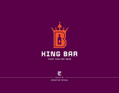 King Bar Logo | Letter B | Crown