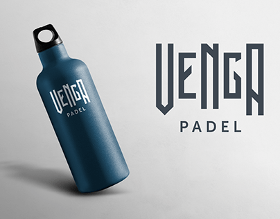 Venga: Custom Typography & Logo Design for Padel brand