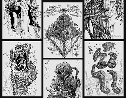 NEW ATLANTIS | Ink illustrations collection